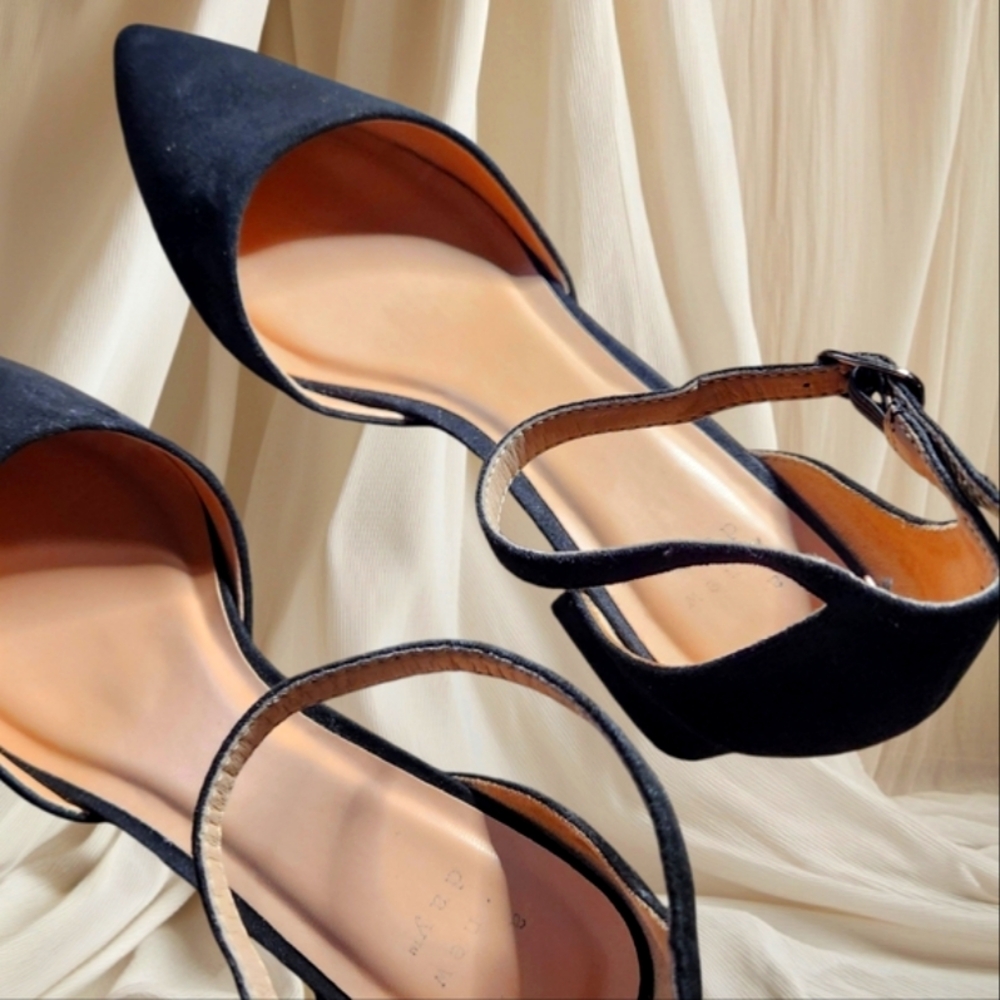 A New Day Black Ankle Strap Pump 9M w/Box - Picture 6 of 7